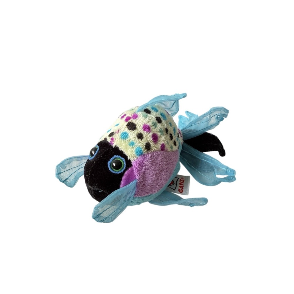 Ganz Webkinz Lil Kinz Polka Dot Back Fish Plush 7" Stuffed Animal HS524 No Code